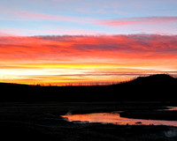 Sunset in Yellowstone